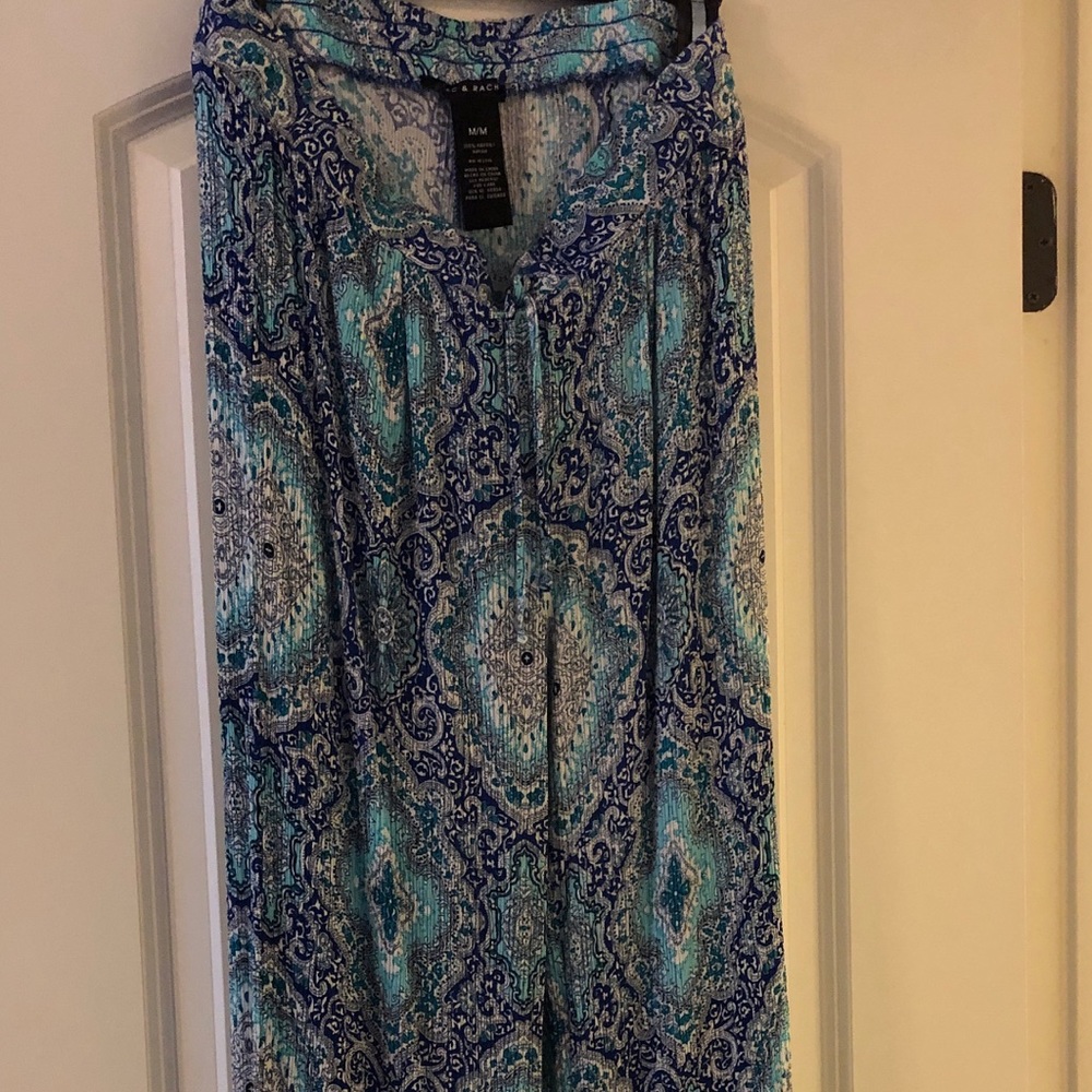 Zac and Rachel drawstring rayon pants